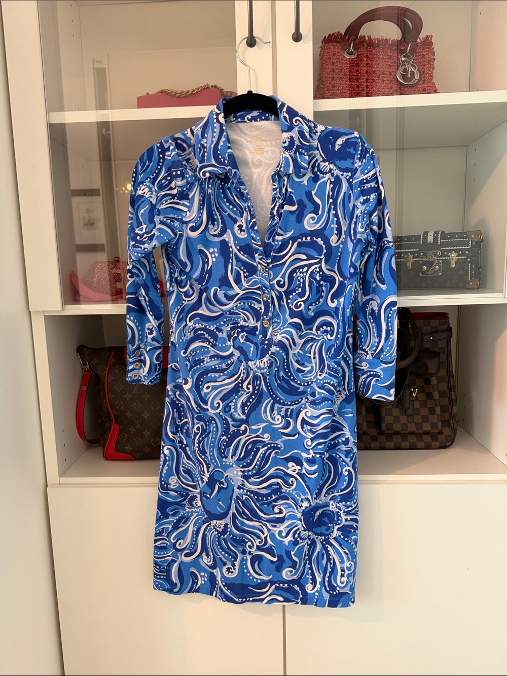 Lilly Pulitzer Blue and White Dress